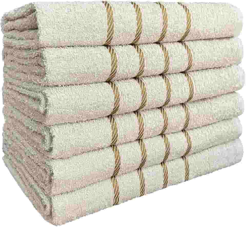Kit 04 Toalha de Banho 100% Algodão Selecionado com Alta Absorção 70x130cm (Bege)