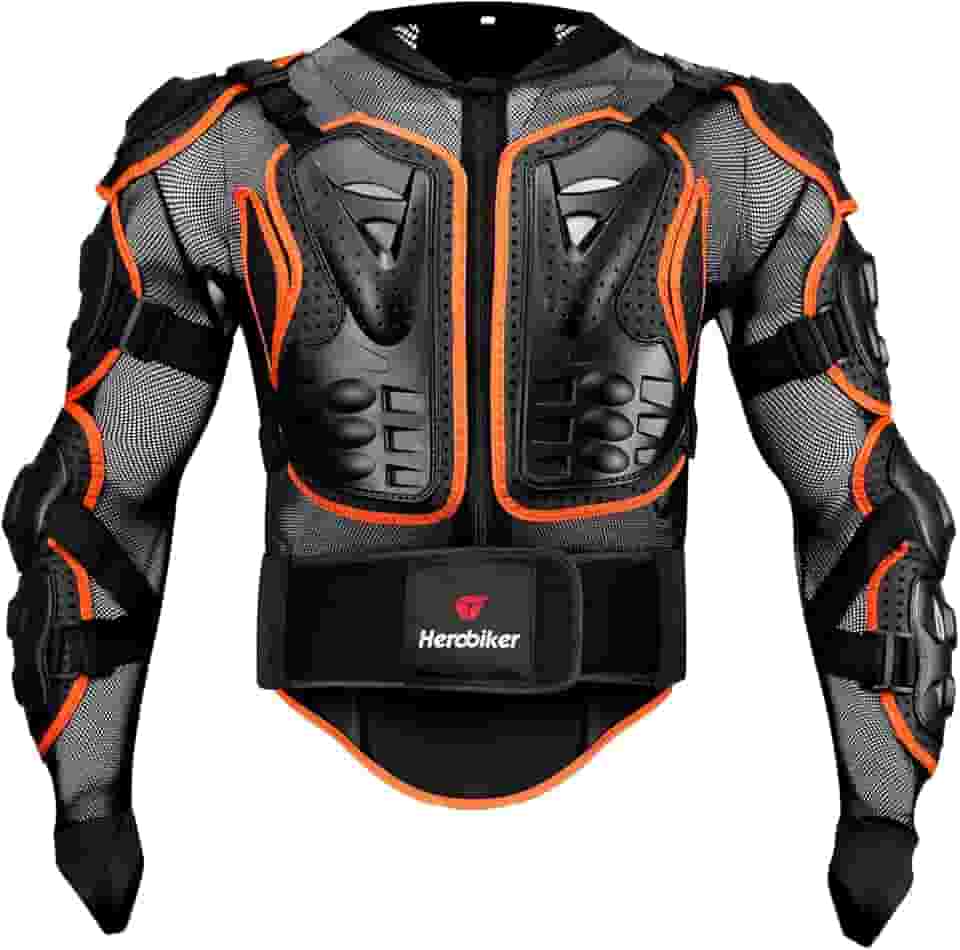 HEROBIKER Adulto Unissex Jaqueta De Proteção Corporal Completa Para Motocicleta, Coluna E Peito, Equipamento Motocross, Protetora 2 Estilos