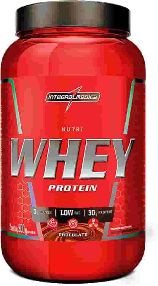 Integralmedica - Hipercalórico - Nutri Whey Protein Chocolate - Pote 900g - Fonte de Proteínas e Carboidratos - Suplemento Alimentar, Ganho Muscular e Recuperação Pós-Treino - Super Mass Gainer