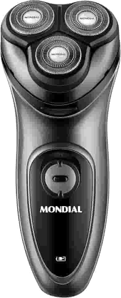 MONDIAL Barbeador Elétrico Power Shave, Preto/Prata, 5W, Bivolt - BE-02