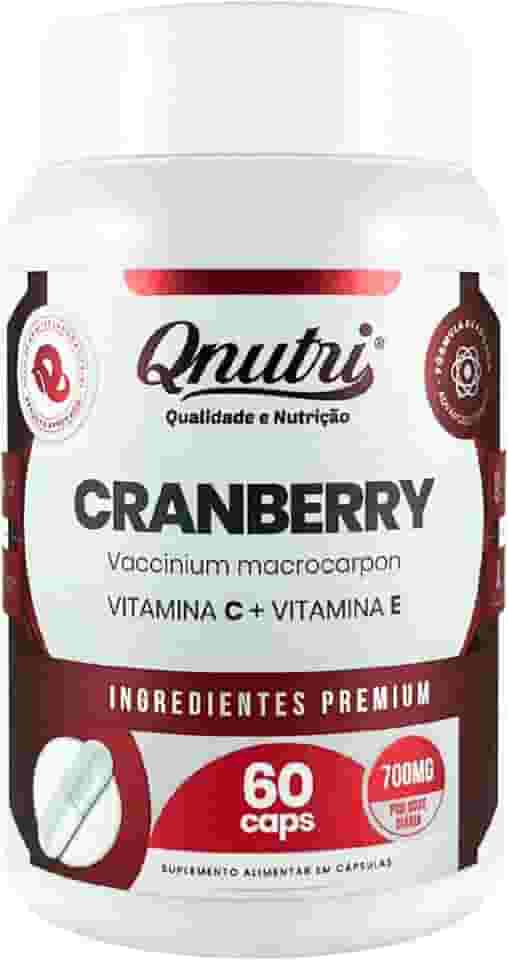 Cranberry 700mg 60 Cápsulas Suplemento Natural Sem Glúten Produto em Cápsulas Qnutri