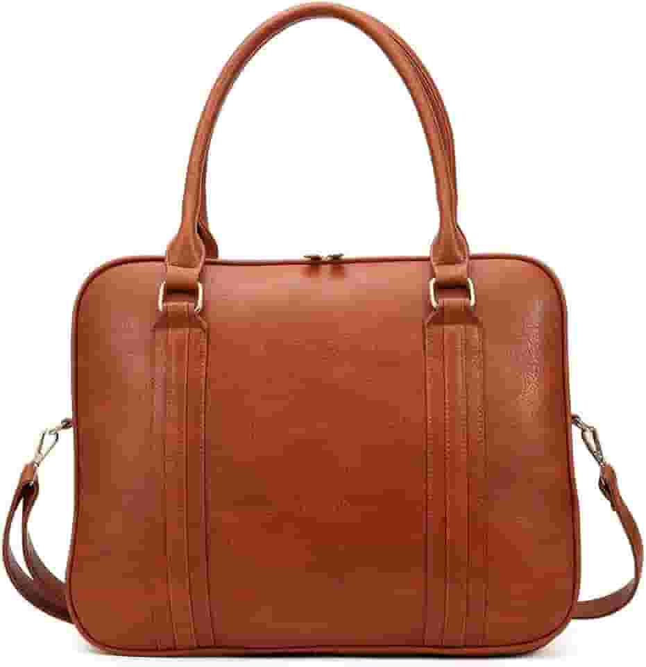 Bolsa Feminina Pasta Executiva para Notebook até 15.6” Reforçada Couro Ecológico para Trabalho, Reuniões e Dia a Dia