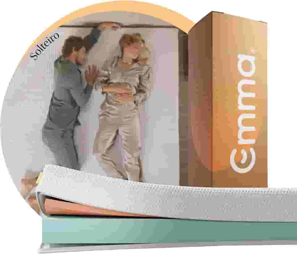 Colchão Solteiro Emma One - Firme e suporte ótimo com máxima durabilidade.