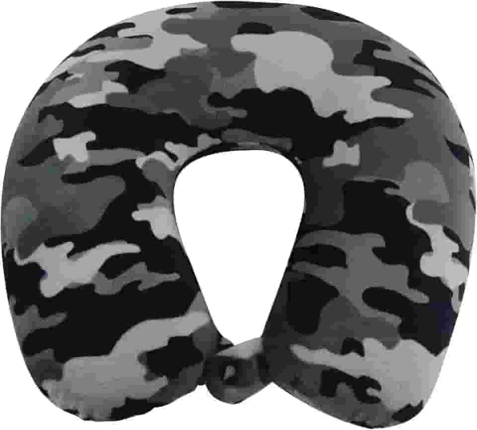 World's Best Travesseiro de viagem 2360 CAMO Blak A, tamanho único, preto