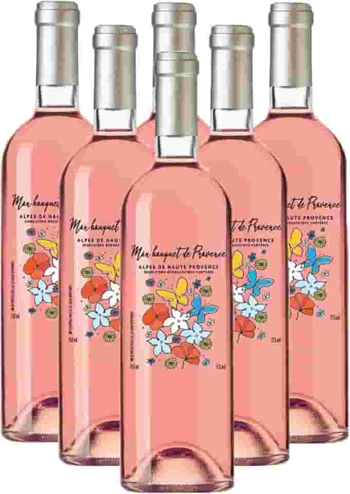 Caixa de Vinho Rosé Francês Mon Bouquet Alpes de Haut Provence AOC 6x750ml