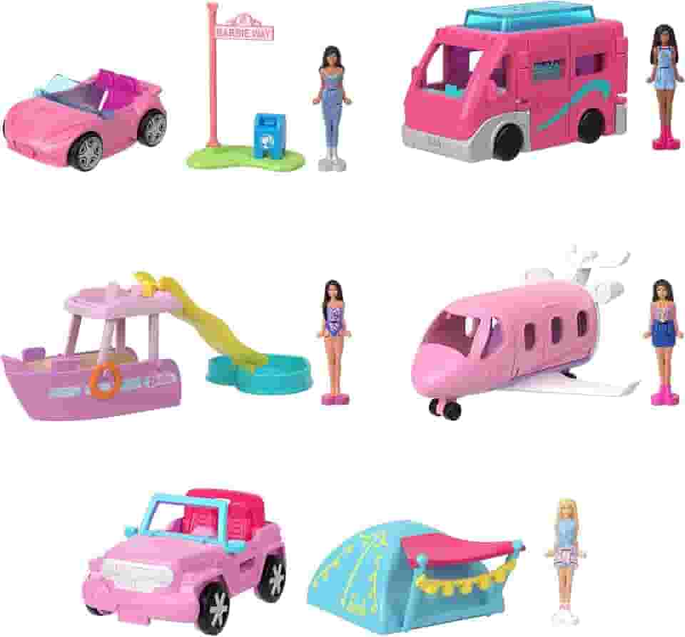 Barbie Mini BarbieLand, Veículo para Boneca Surpresa com 1 Boneca de 3,80 cm, Para crianças a partir de 4 anos (Não é Possível Escolher o Modelo)