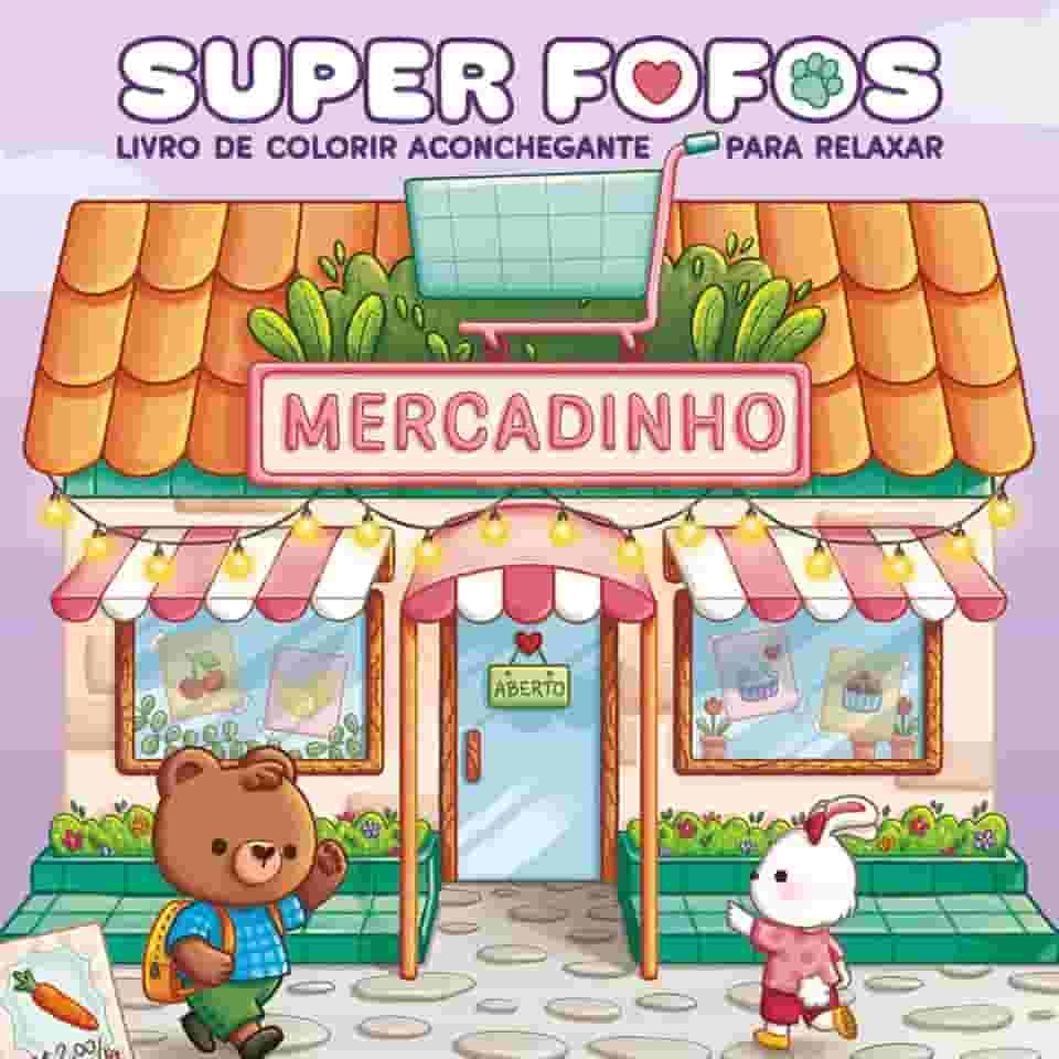 SUPER FOFOS: Livro de colorir adulto CUTE & COMFY – Sucesso do TikTok