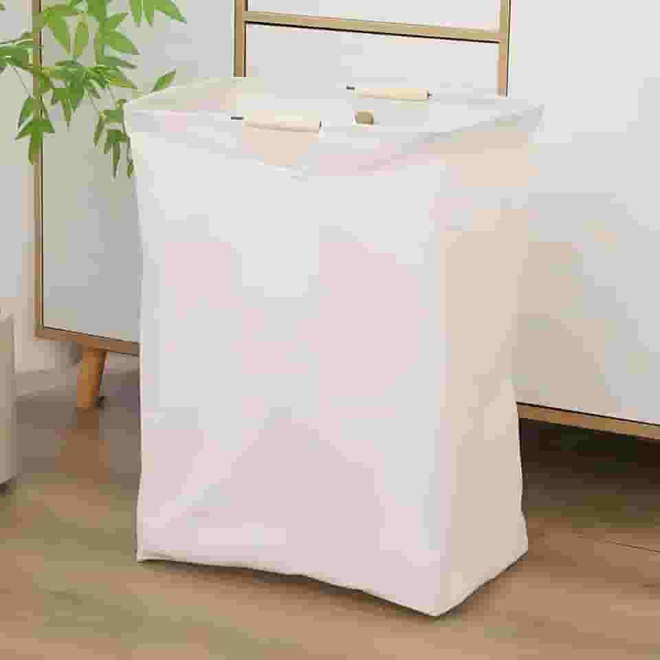 Cesto Organizador Multiuso Dobrável em Tecido para Roupas, Brinquedos e Lavanderia - Organize Sua Casa com Praticidade, Compacto, Resistente e Fácil de Transportar (Modelo G)