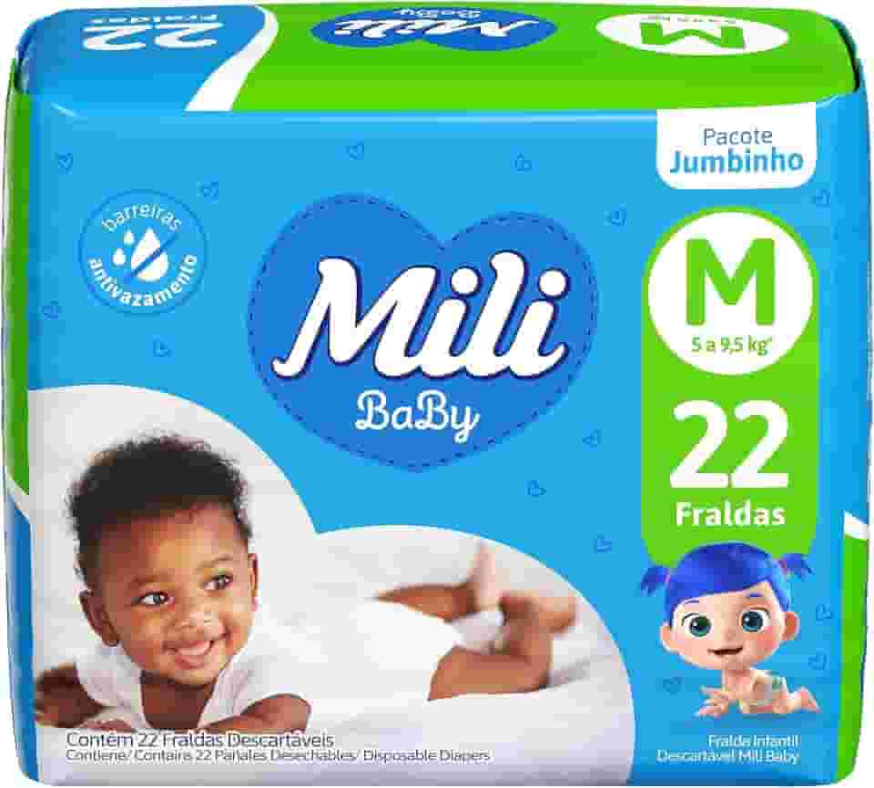 Mili Fralda Ultra Seca Jumbinho M 1X22