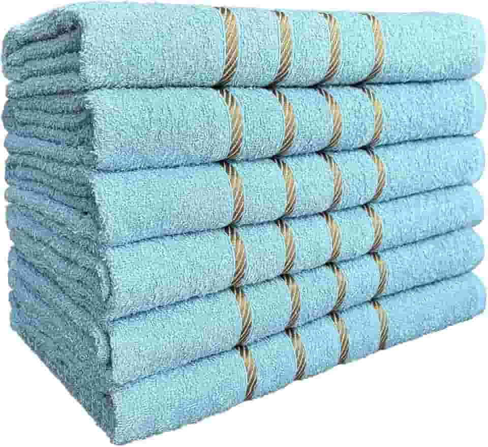 Kit 04 Toalha de Banho 100% Algodão Selecionado com Alta Absorção 70x130cm (Verde Claro)