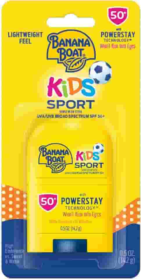 Banana Boat Kids Sport Broad Spectrum Protetor Solar Stick com SPF 50