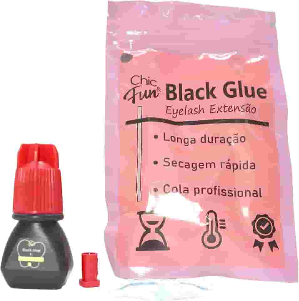 Cola Adesivo Elite Premium Black 3ml Para Extensão De Cílios (2-3s(auto implantável))