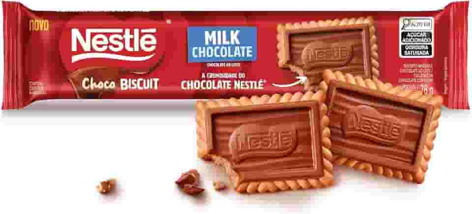 Biscoito com Chocolate Chocobiscuit NESTLÉ Ao Leite 78g