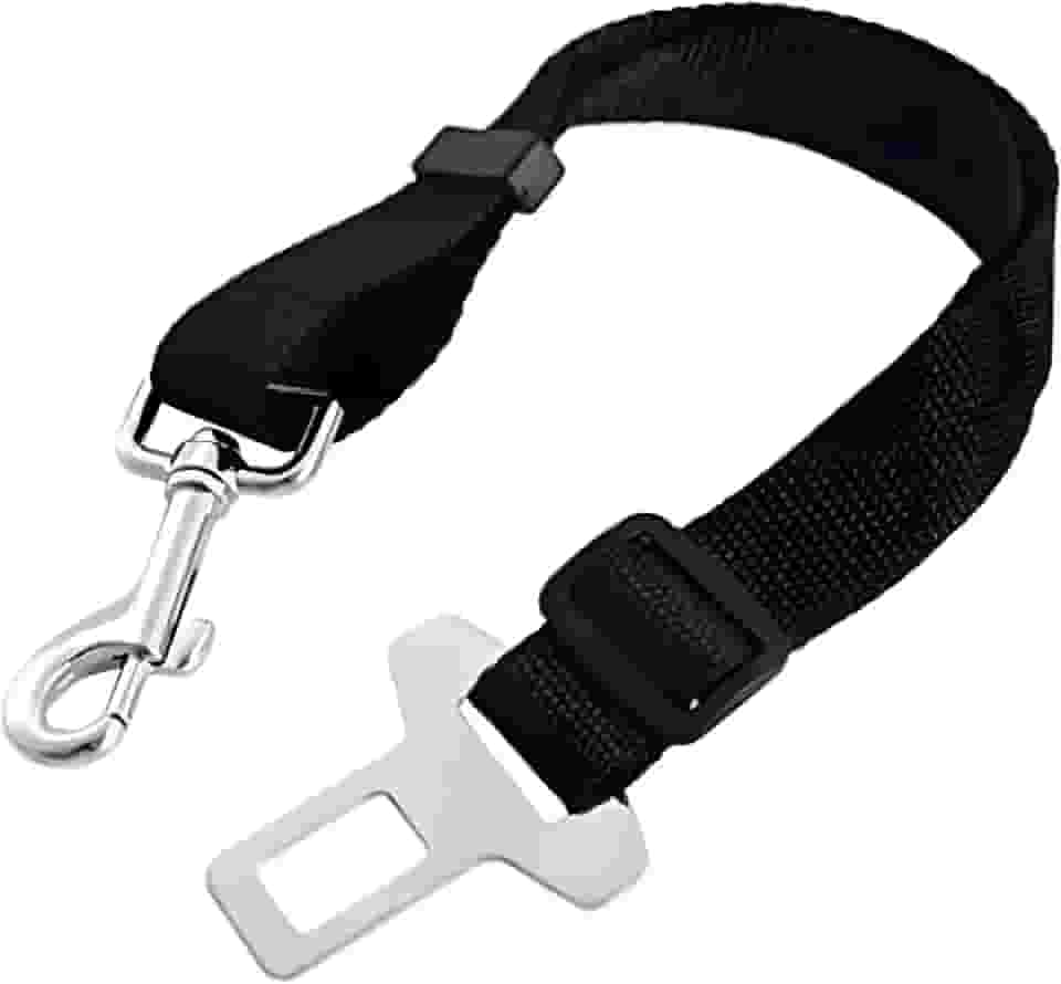 Cinto de Segurança para Animais de Estimação, Coleira e Colete com Fivela Ajustável, Resistente para Cães e Gatos