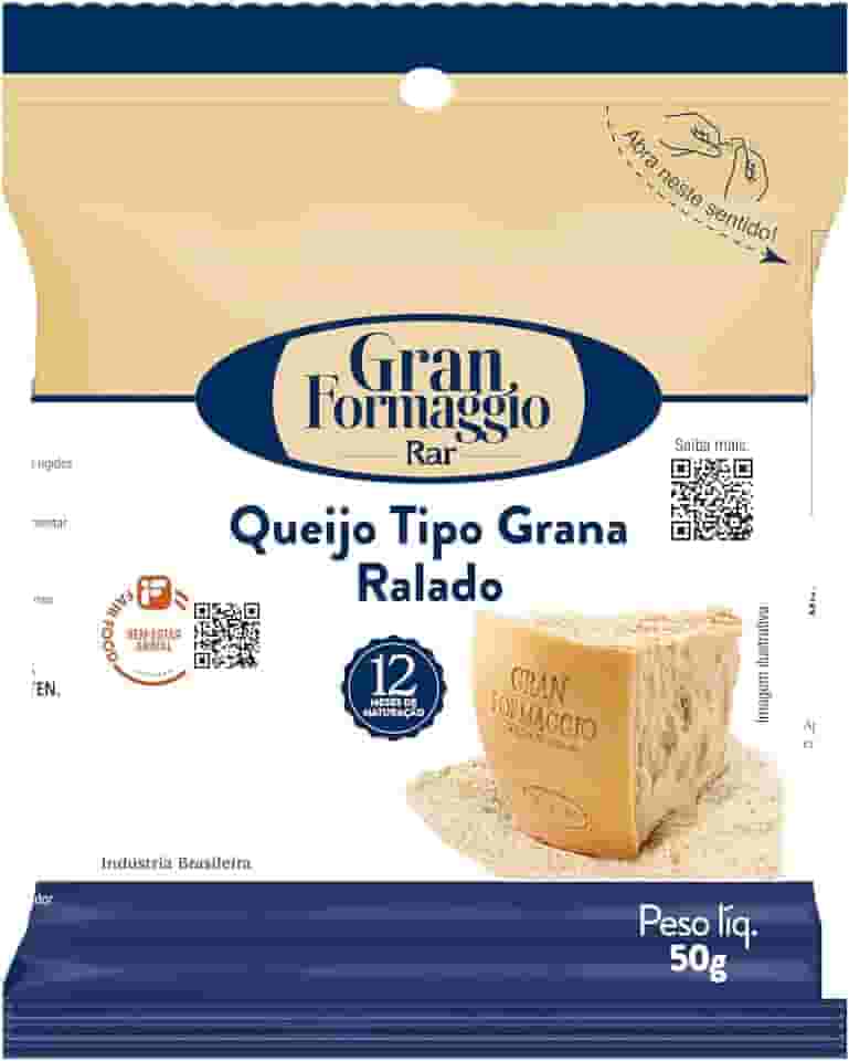 Queijo Tipo Grana Ralado 50g