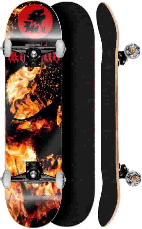 Skate Montado Shape Matilha 8.0 Black Darkfire