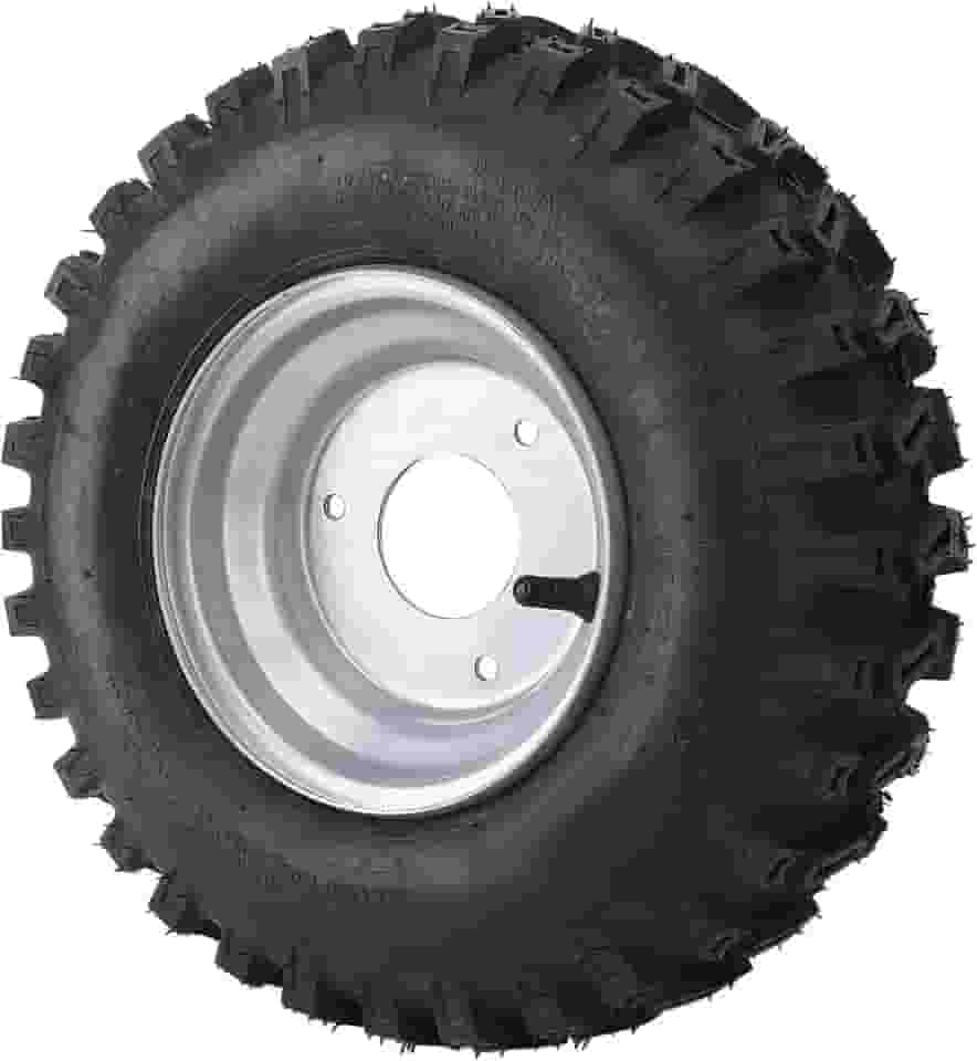 HUIOP Pneu ATV Quad Tire de Liga de Alumínio Sem Câmara Vácuo Com Aros, Pneu Off Road Anti-explosão 13x4.1-6 para Mini Cortador Bicicleta Kart, Ideal para Carrinho Golfe