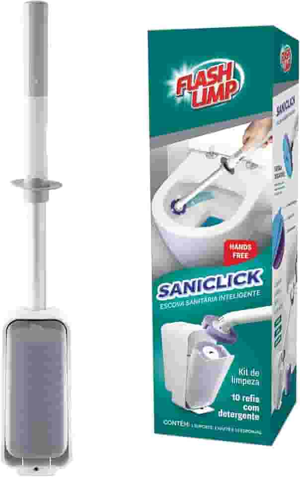Flash Limp - Escova Sanitária Com Refil Descartável Saniclick - BAN2659