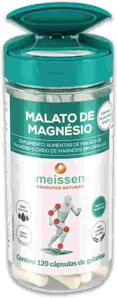 Malato de Magnésio 300Mg 120 Cápsulas, Meissen