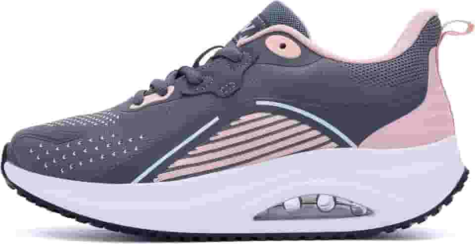 Tênis feminino para caminhada, suporte de arco, ortopédico, confortável, para fascite plantar, alívio da dor, 40-42