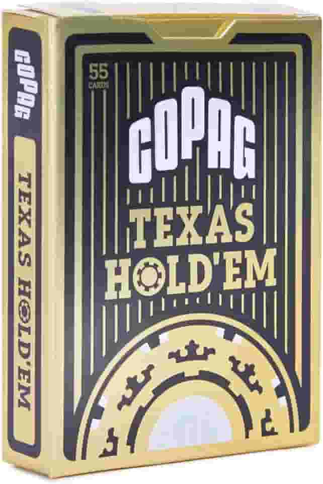 Baralho Poker Texas Hold'em Naipe Grande - Preto - Poker Size - Copag