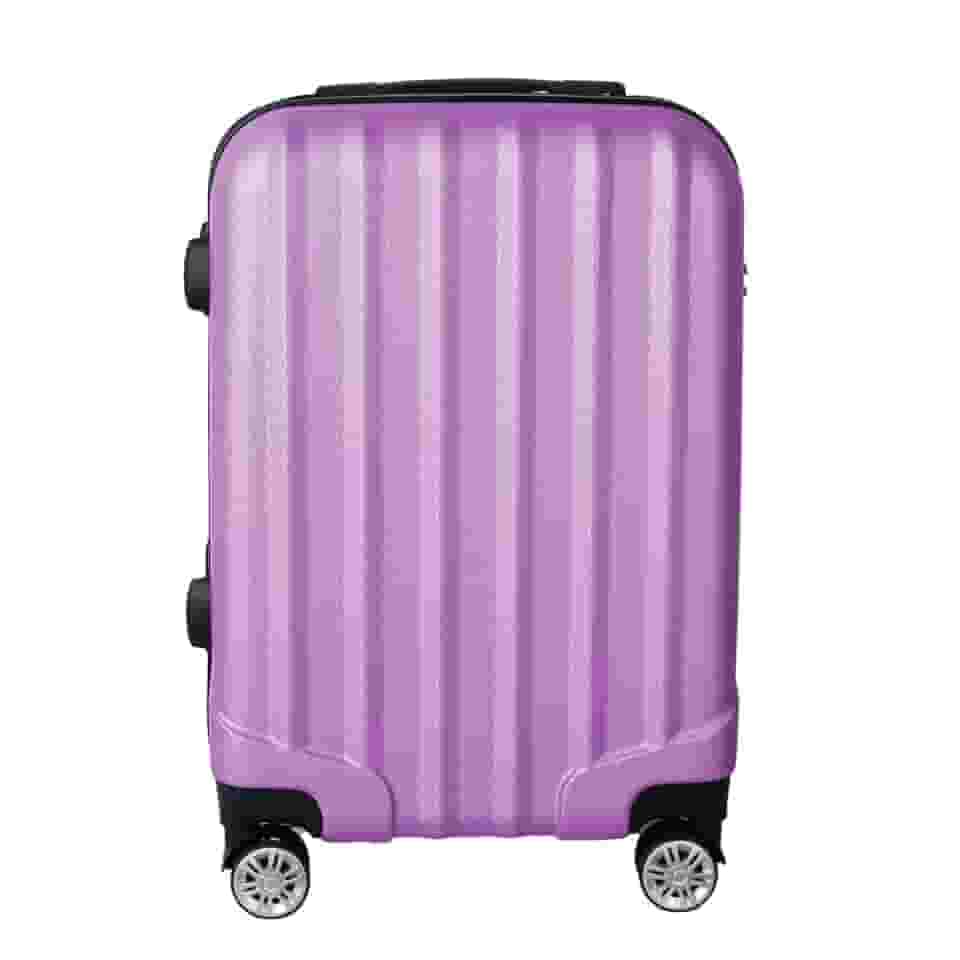 Mala de Viagem de Bordo Silent Noronha 10kg - Padrão ANAC | Rígida em ABS | 4 Rodas Duplas 360° | Cadeado Numérico Integrado | Leve e Resistente (Lilás Candy)