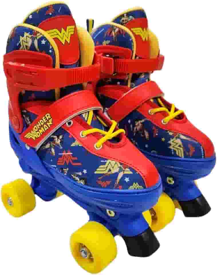 Patins Quad Kit Mulher Maravilha (M) Tamanho 34-37