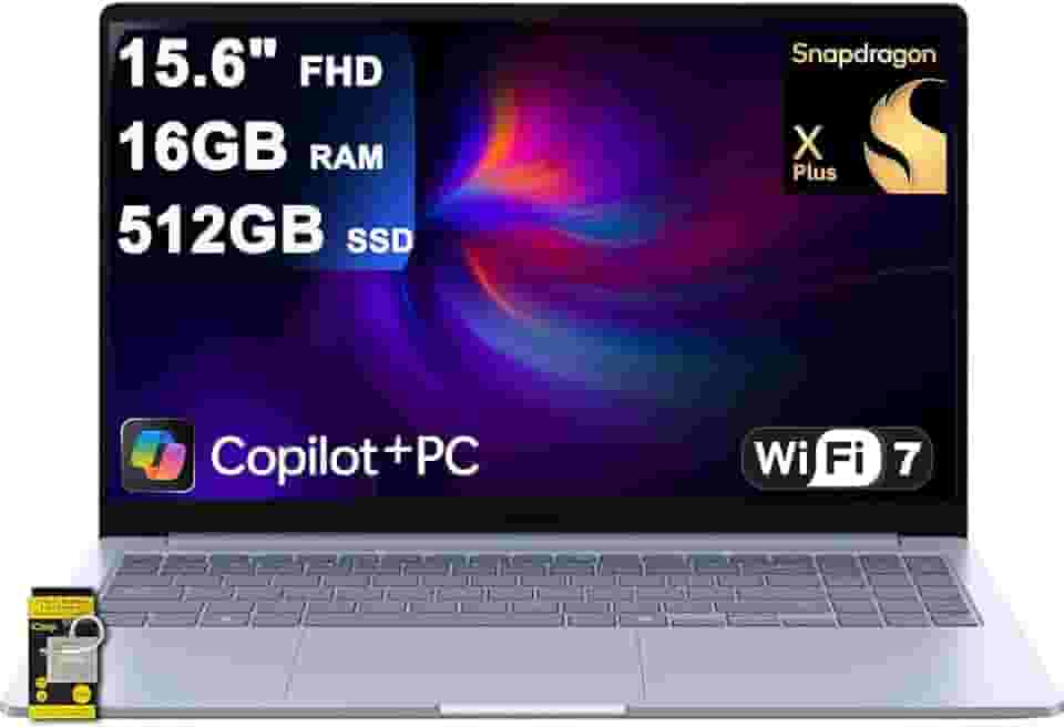 SAMSUNG Laptop Galaxy Book4 Edge de 15,6 polegadas FHD antirreflexo Qualcomm Snapdragon X Plus de 8 núcleos (até 45 tops) 16 GB RAM SSD de 512 GB para criador de designers profissionais Win11 ICP Hub