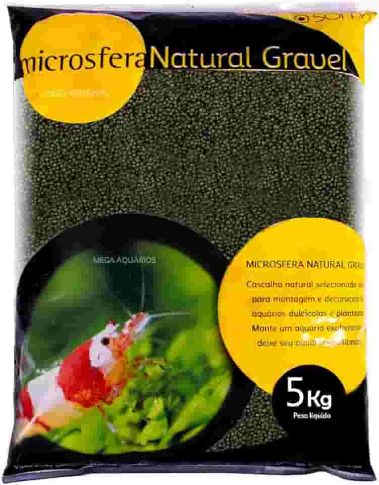 Substrato SOMA Plant Gravel Ceramic Black 5Kg 1-2mm Preto