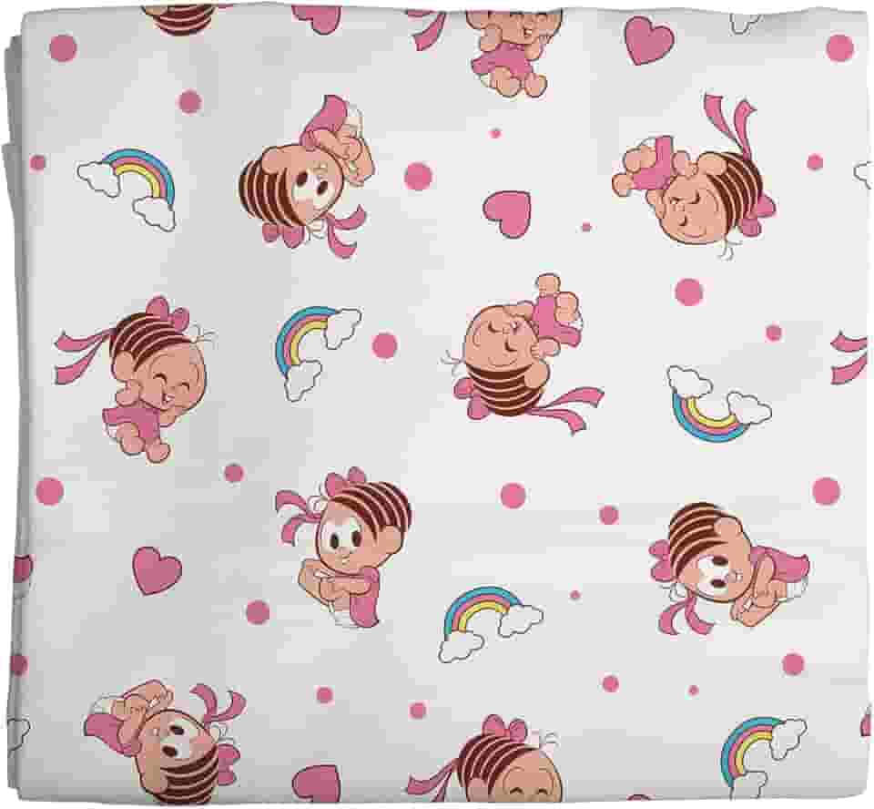 Cueiro Flanelado 03 Unidades Mônica 3 Turma da Mônica Baby 80cm x 1,00m