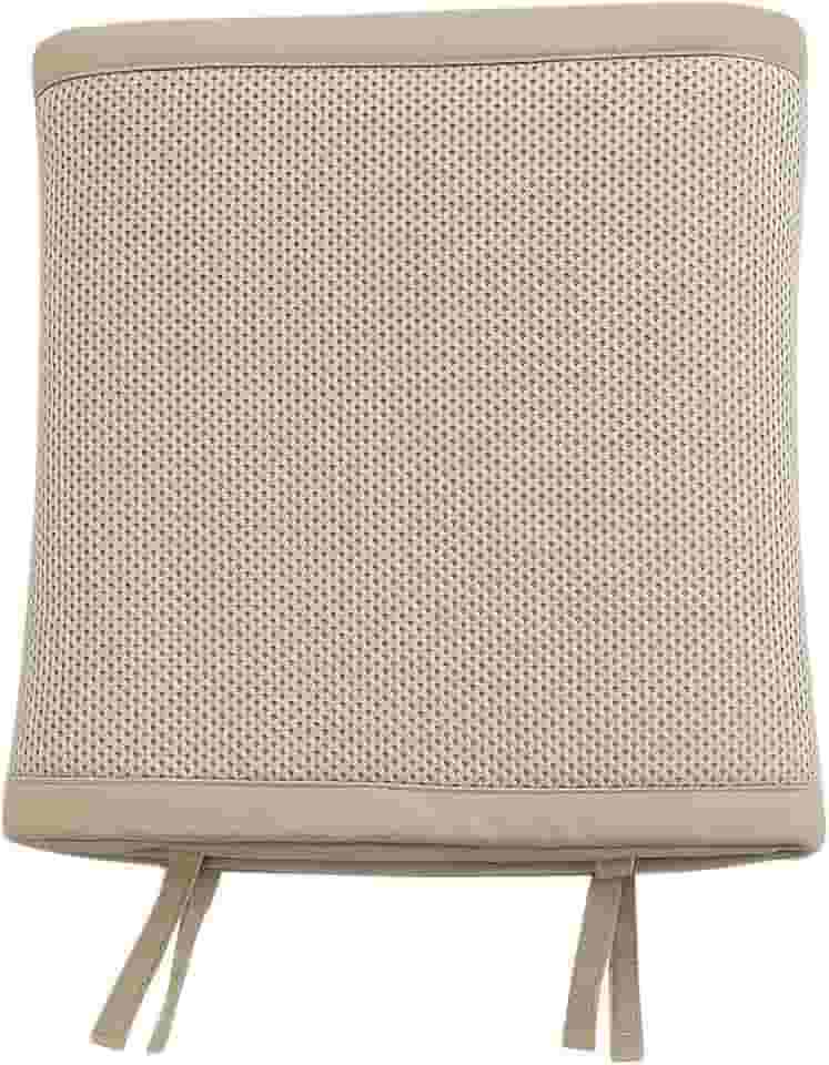 Baby Deluxe Tela Respiravel Rede De Proteção Berço Luxo Bege