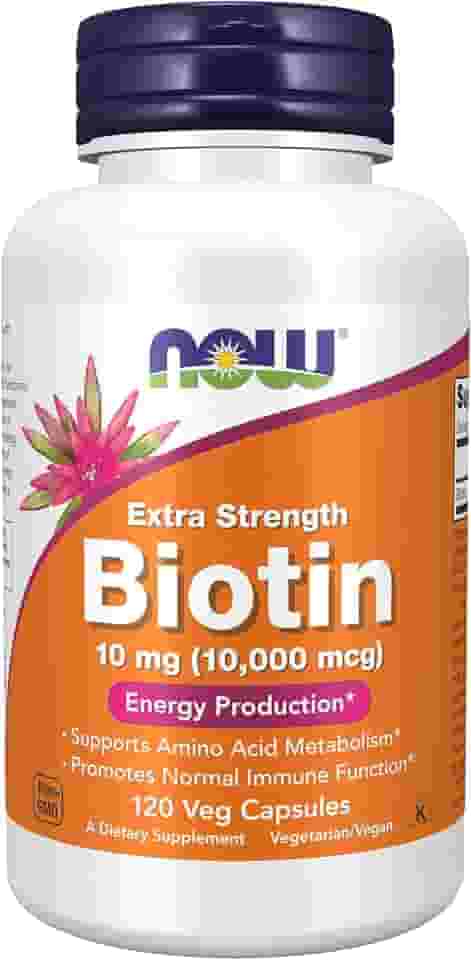 Biotina 10000mcg (120 Vcaps) Now Foods
