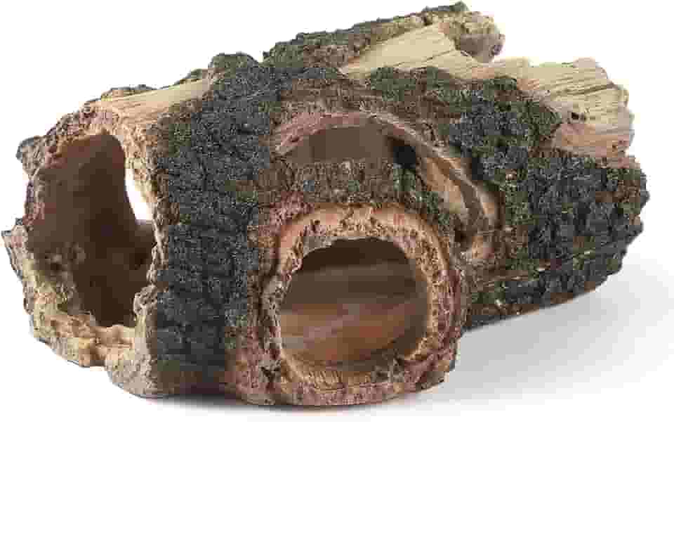 IBWell Decorações de aquário de madeira para aquário, troncos falsos de resina, terrário DÉCor, esconderijo de aquário de répteis para caverna de peixes, tartarugas pequenas, para tanque de 20 galões