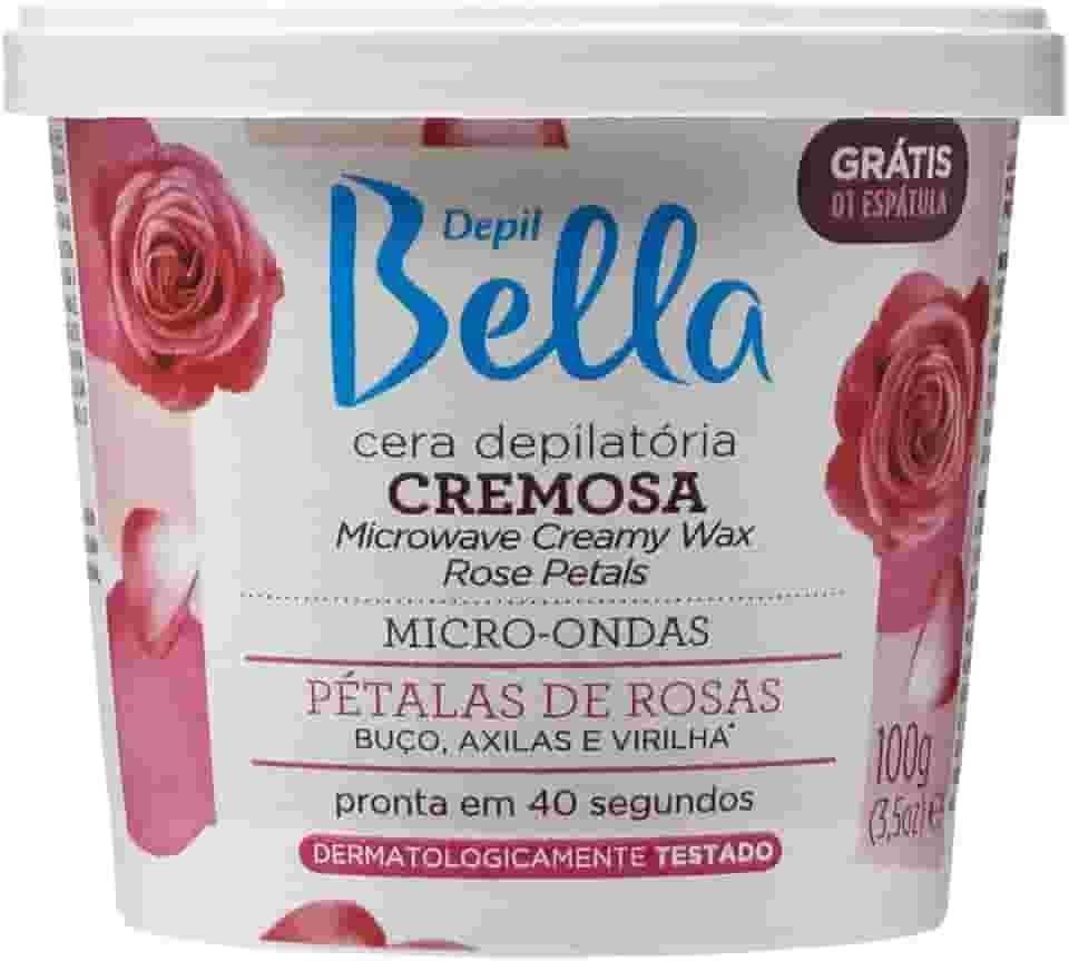 Depil Bella - Cera Cremosa Para Micro-ondas Pétalas de Rosas Deo 100g