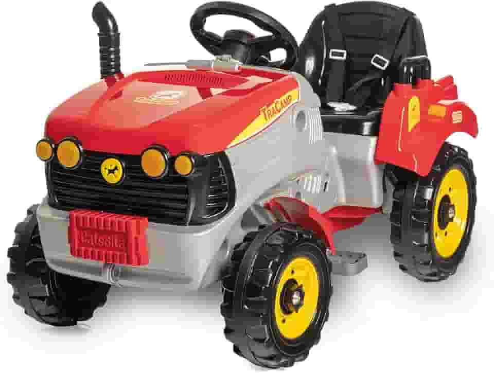 Calesita - TRACAMP VERMELHO - carrinho trator de guiar e pedalar