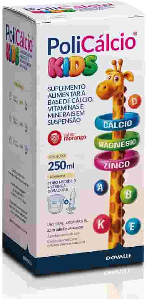 PoliCálcio® Kids 250 ml – Suplemento de Cálcio com Vitaminas e Minerais