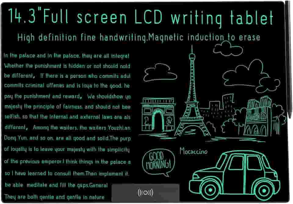 Tablet de escrita de 14,3 polegadas
