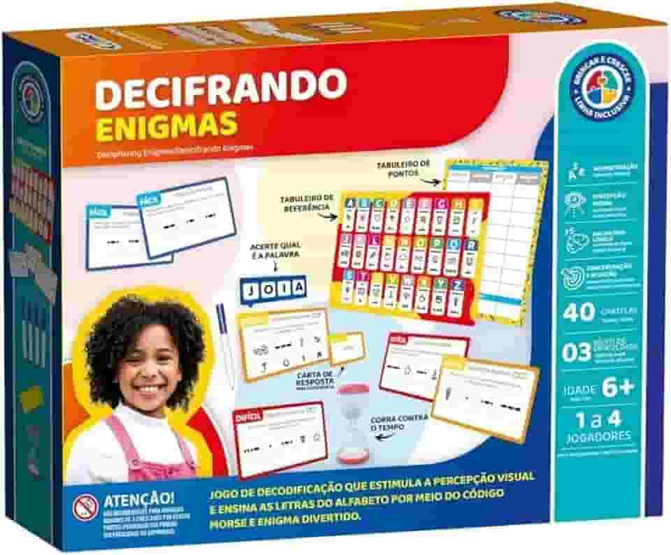Decifrando Enigmas – Kit Jogo de Mistério e Raciocínio | Desafie sua Mente e Resolva os Segredos!