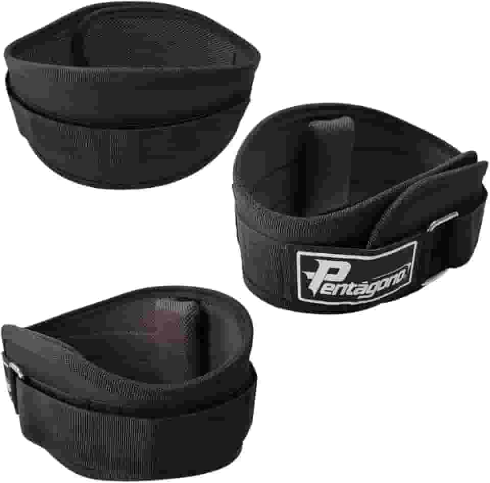 Cinturão Musculação New Strong Pentágono, Tamanho Único Ajustável (64 até 105 CM) Proteção Lombar, Conforto e Segurança para Treinos Intensos, Fecho Ultra Resistente