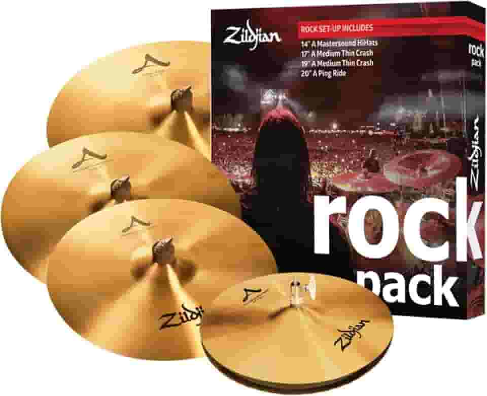 KIT DE PRATOS ROCK 14MSOUNDHH+17MEDTHINCRASH+19MEDTHINCRASH+20PINGRIDE A SERIES A0801R ZILDJIAN