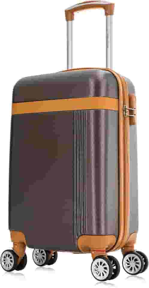 Mala de viagem bordo pequena 10kg Bruges Swiss Move Marrom