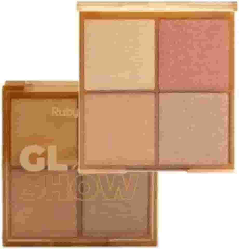 Paleta De Iluminador Glow Show HB75232 Ruby Rose