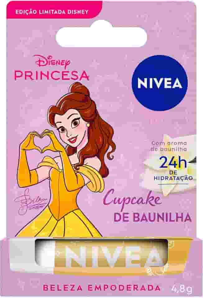 NIVEA Hidratante Labial Cupcake de Baunilha Ed. Limitada Bela Disney® Princesa 4,8g