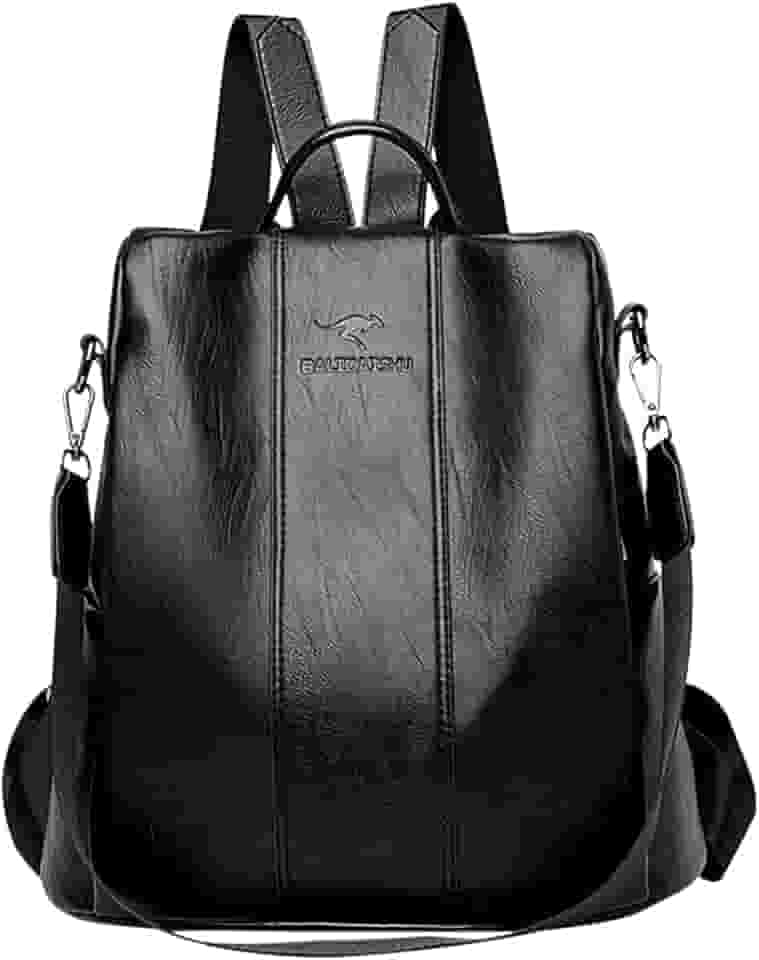 Mochila Feminina Moda Mochila de Grande Capacidade Viagem Mochila Mulheres de Couro PU Macio Multifuncional Anti-roubo Bolsa de Ombro