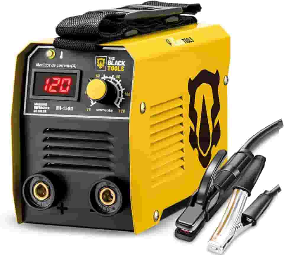 Máquina Inversora De Solda Portatil Mma Eletrodo Mi150d 120a 220v The Black Tools