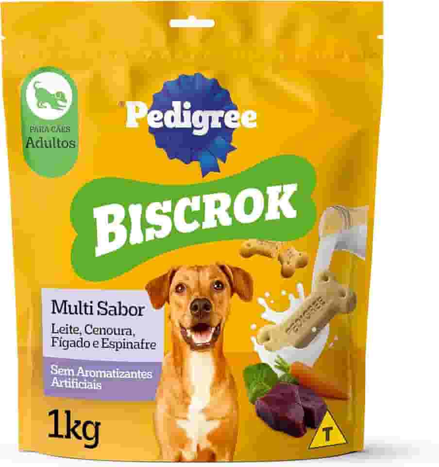 Biscoito Pedigree Biscrok Para Cães Adultos Multi, 1 kg