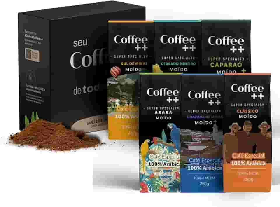 Kit 6 Pacotes Café Especial Torrado e Moído Variedades - Coffee Mais