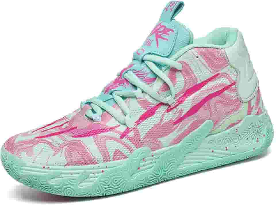 Tênis de basquete feminino, leve, com cadarço, cano alto, macio, antiderrapante, tênis de corrida, vôlei, tênis esportivo clássico
