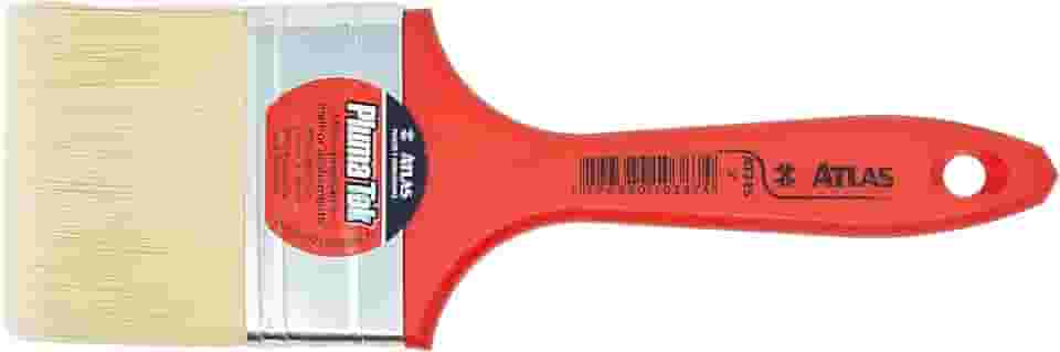 Atlas - Trincha Média de 3' de Cerdas Sintéticas com Tecnologia Plumatek de Fios Formato Estrelado