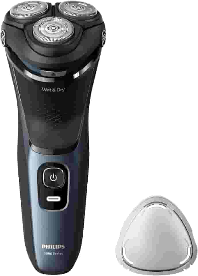 Philips Barbeador Elétrico Masculino, Uso Seco e Molhado, Cabeças flexíveis 5D, com Aparador Retrátil, Carregamento Rápido - S3144/00